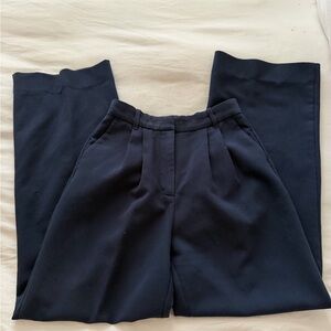 Abercrombie & Fitch Dark Blue Wide Leg Women's Pants
